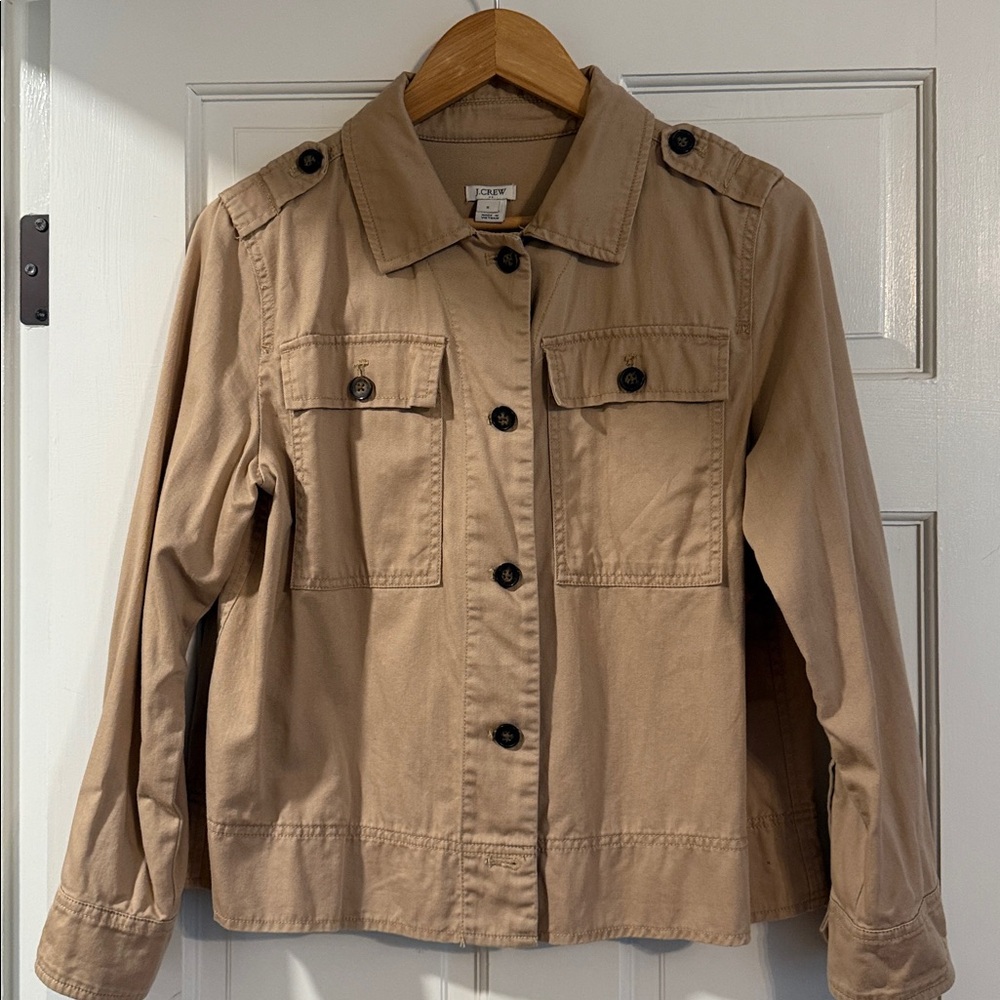 J. Crew Beige Button-Up Shirt